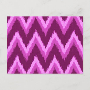 Postal Ikat Chevron Stripes - Amethyst Purple and Violet