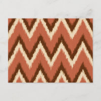 Ikat Chevron Stripes - Rust, Brown y Beige