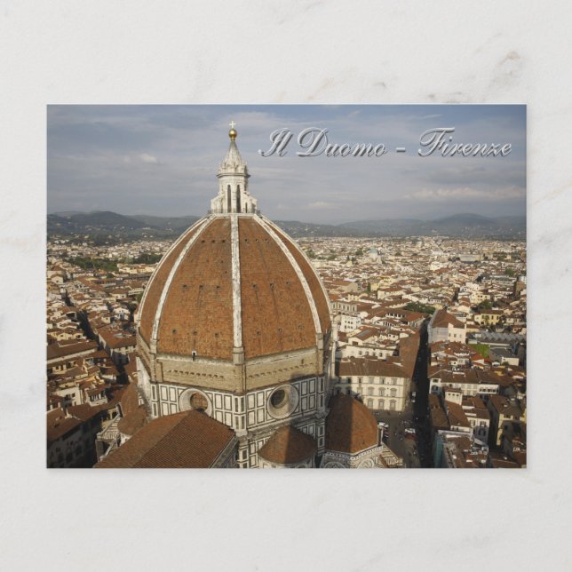 Postal Il Duomo - Firenze (Anverso)