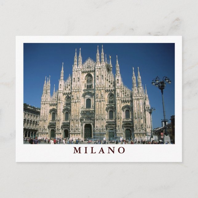 Postal "Il Duomo, Milano" (Anverso)