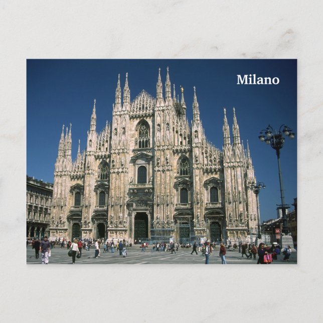 Postal "Il Duomo, Milano" (Anverso)