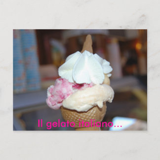 Postal Il gelato italiano...