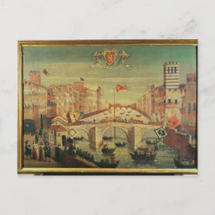 Postal Il Gioco del Ponte dei Pisani