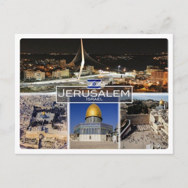 Postal IL Israel - Jerusalén - (Anverso)