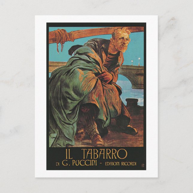 Postal Il Tabarro (Giacomo Puccini) (Anverso)