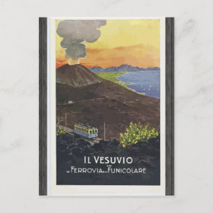 Postal Il Vesuvio Ferrovia Funicolare, Vintage