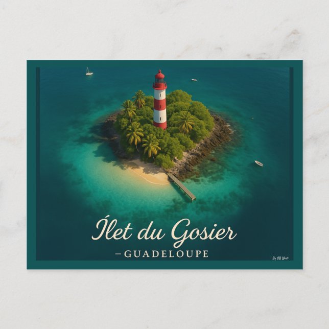 Postal Îlet du Gosier Guadeloupe  (Anverso)