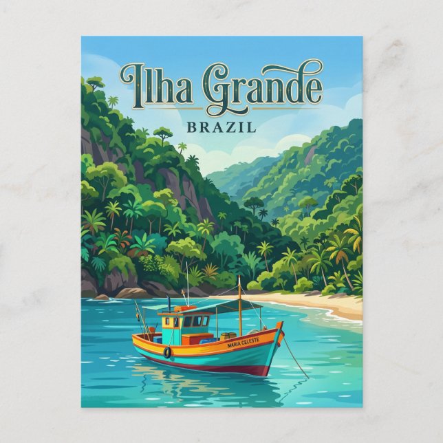 Postal Ilha Grande Brasil (Anverso)