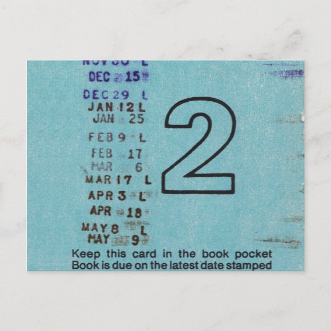 Postal Ilium Public Library Card No. 2 (Anverso)