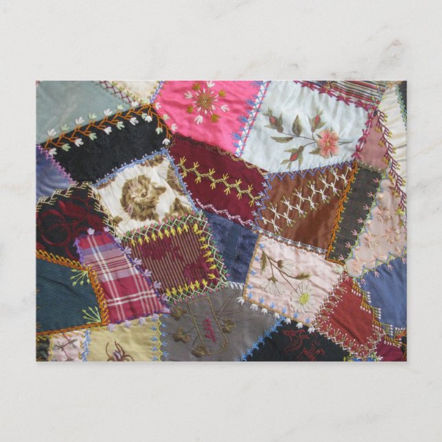 Postal Ill. Grupo Quilt, galería inglesa, almacén de tren (Anverso)