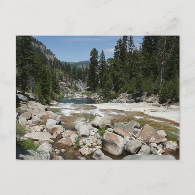Postal Illilouette Creek en el Parque Nacional Yosemite (Anverso)