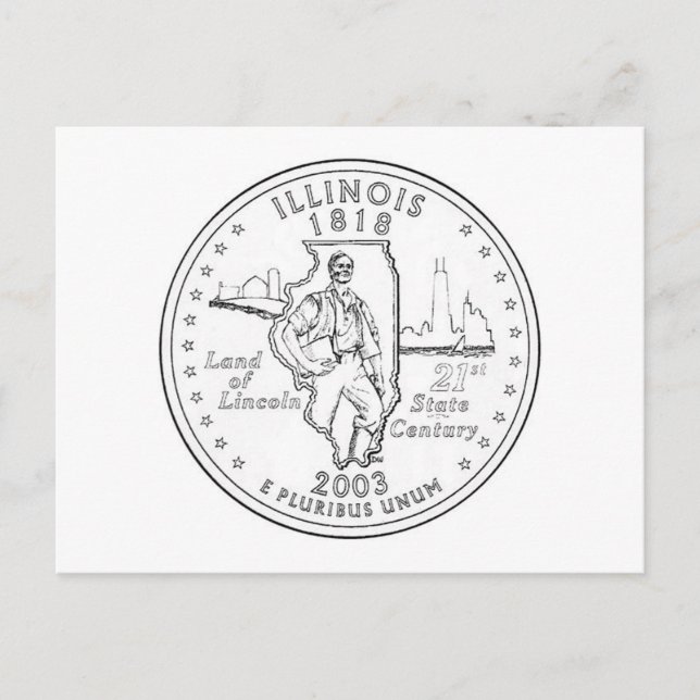 Postal Illinois (Anverso)
