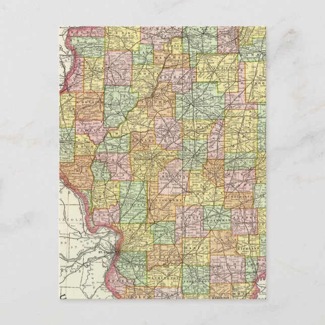 Postal Illinois (Anverso)