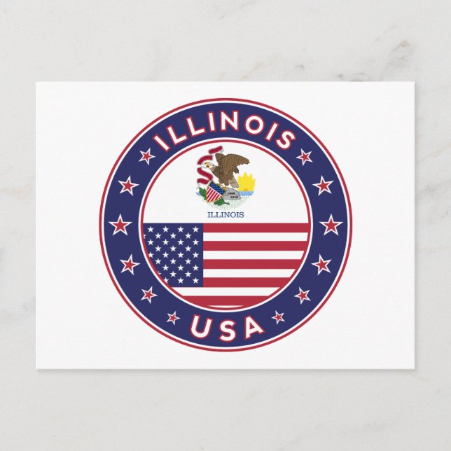 Postal Illinois (Anverso)