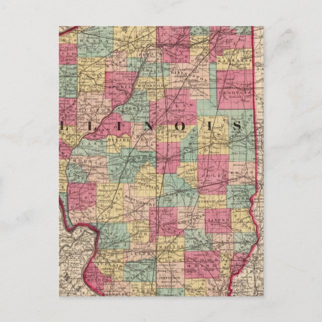 Postal Illinois 12 (Anverso)