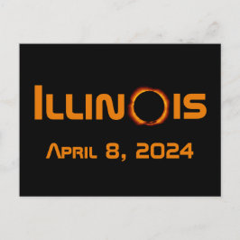 Postal Illinois 2024 Eclipse Solar Total