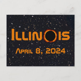 Postal Illinois 2024 Eclipse Solar Total