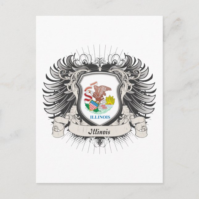 Postal Illinois Escudo (Anverso)