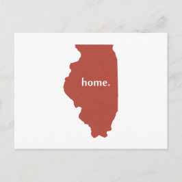 Postal Illinois Home red