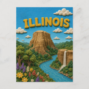 Postal Illinois Starved Rock Moderno KLAYKOO