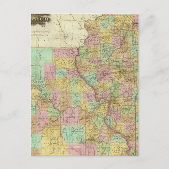 Postal Illinois Y Missouri (Anverso)