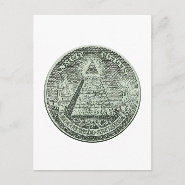 Postal Illuminati - Todos los ojos mirados (Anverso)
