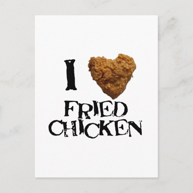 Postal ilovefriedpollo (Anverso)
