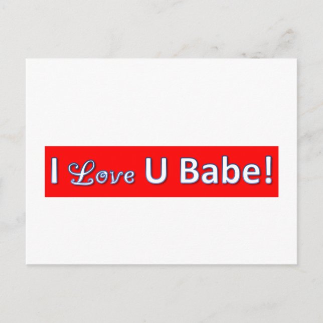 Postal iloveyoubabe (Anverso)