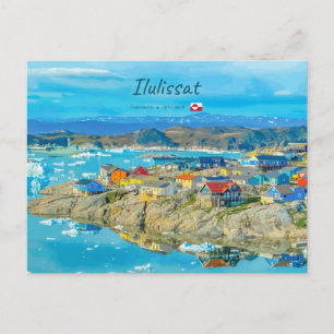 Postal Ilulissat, Groenlandia - Ciudad de los Icebergs