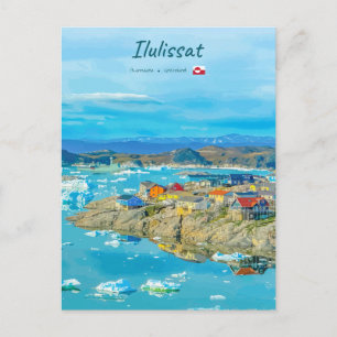Postal Ilulissat, Groenlandia - Ciudad de los Icebergs