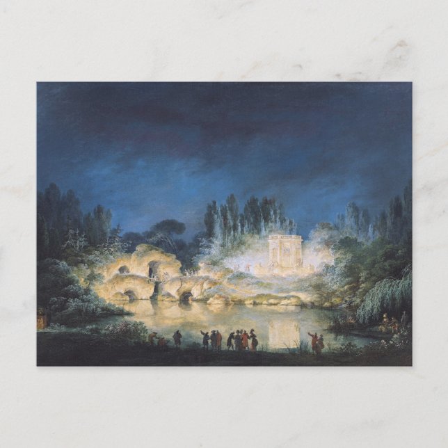 Postal Iluminación del Belvedere en el (Anverso)