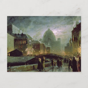 Postal Iluminaciones en San Petersburgo, 1869