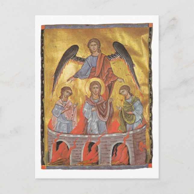 Postal Iluminador armenio Toros Roslin (Anverso)