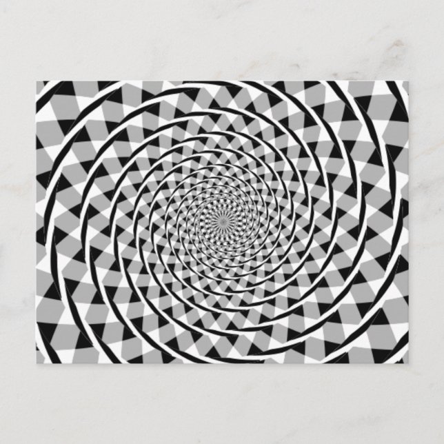 Postal Ilusión en espiral Fraser (Anverso)