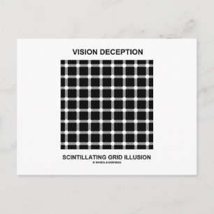 Postal Ilusión en la cuadrícula de centelleo de la visión