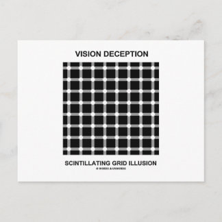 Postal Ilusión en la cuadrícula de centelleo de la visión