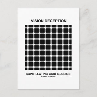 Postal Ilusión en la cuadrícula de centelleo de la visión