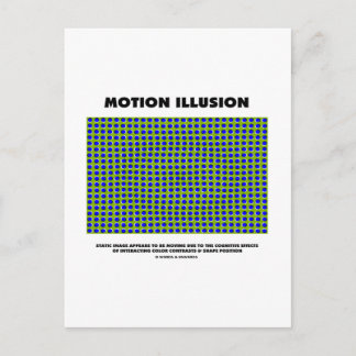 Postal Ilusión en movimiento (Ilusión óptica)