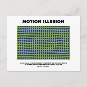 Postal Ilusión en movimiento (Ilusión óptica)