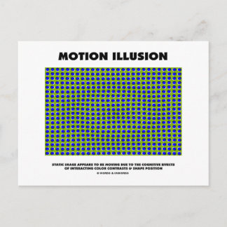 Postal Ilusión en movimiento (Ilusión óptica)
