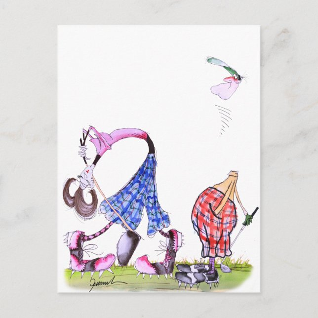 Postal ilusión - golf, tony fernandes (Anverso)