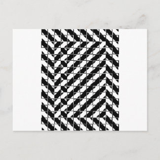 Postal Ilusión óptica de forma cuadrada
