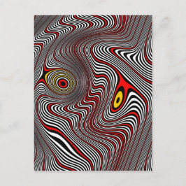 Postal Ilusión óptica de la aureola de la jaqueca