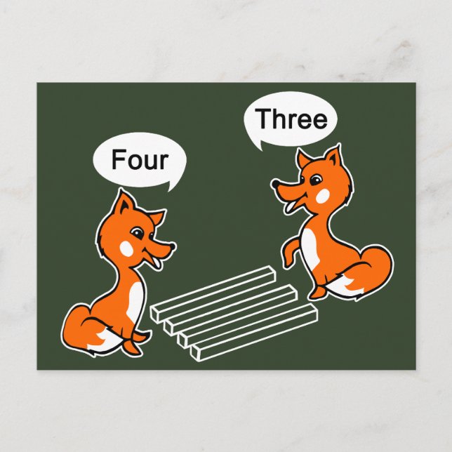 Postal Ilusión óptica Trick Green (Anverso)