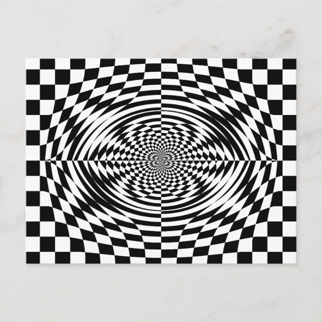 Postal Ilusiones ópticas (Anverso)