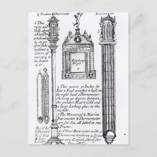 Postal Ilustracion anotado de Pendent, Diagonal (Anverso)