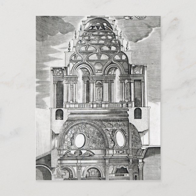 Postal Ilustracion arquitectónico (Anverso)