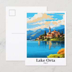 Postal Ilustracion Art Travel Potrait