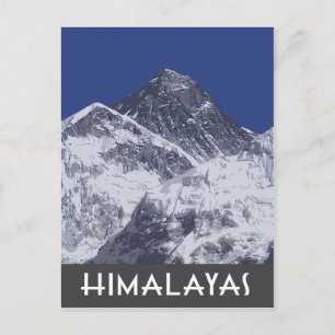 Postal Ilustracion artístico fotográfico de Himalayas