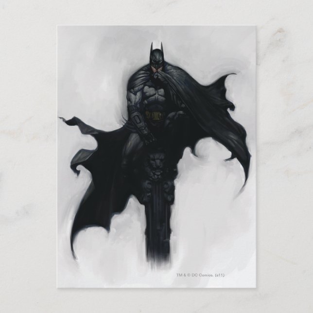 Postal Ilustracion Batman (Anverso)